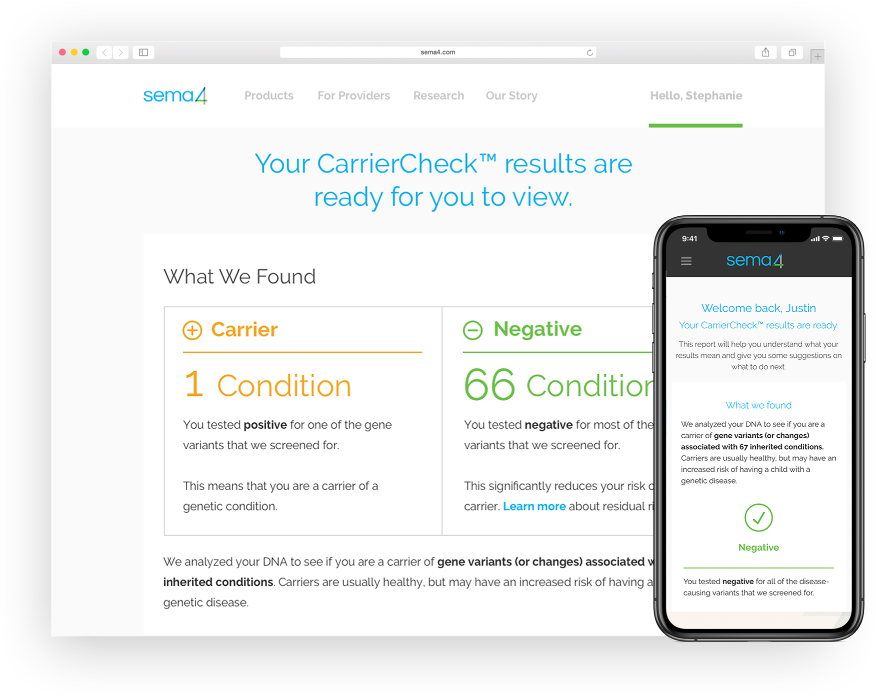 Discover your carrier status with CarrierCheck, a simple genetic screen for 67 inherited conditions.