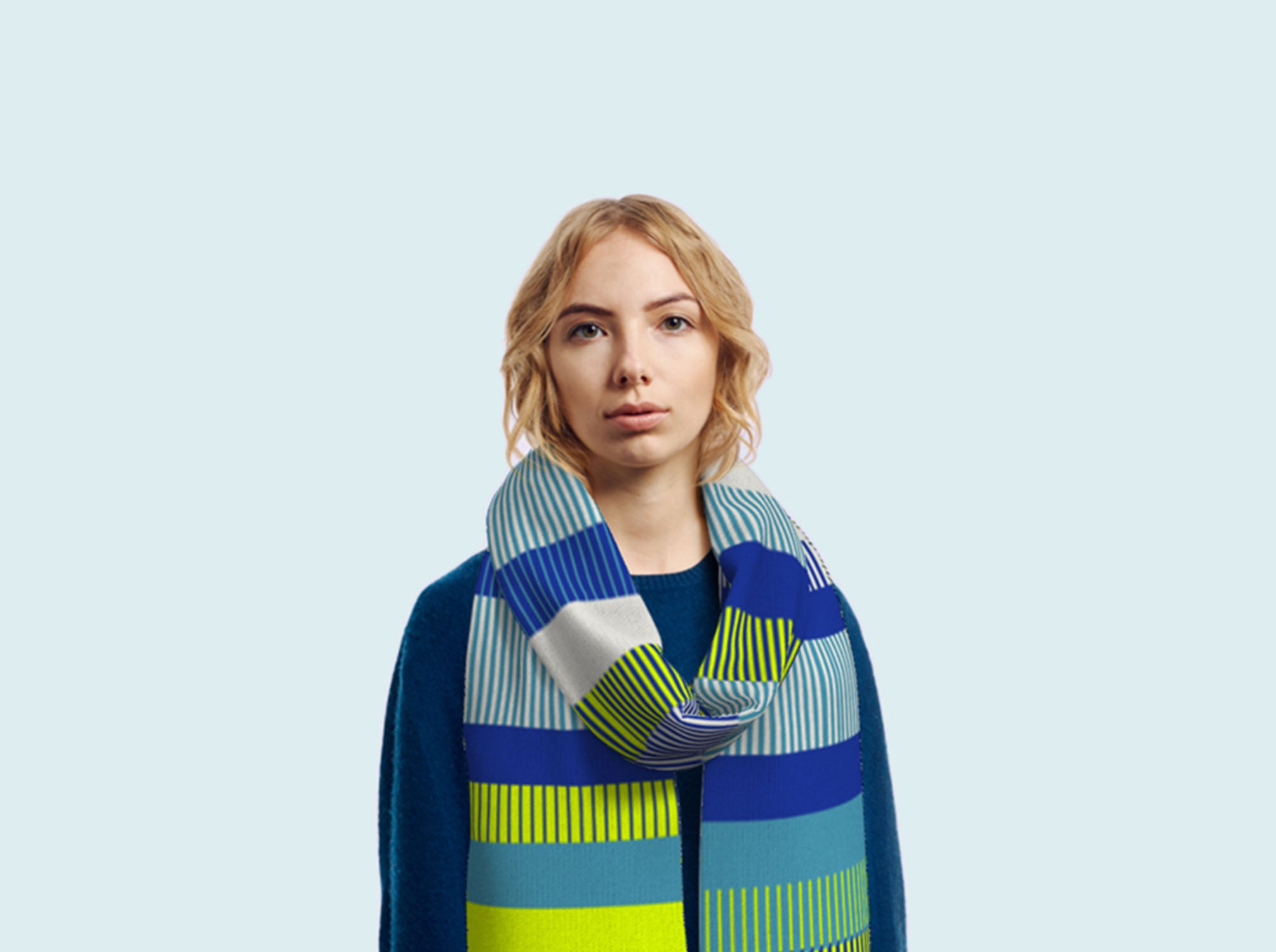 A mix of Italian wool and high quality acrylic makes the scarf soft, light and easy to care for. Dot One believes in creating products that are kept and loved longer.