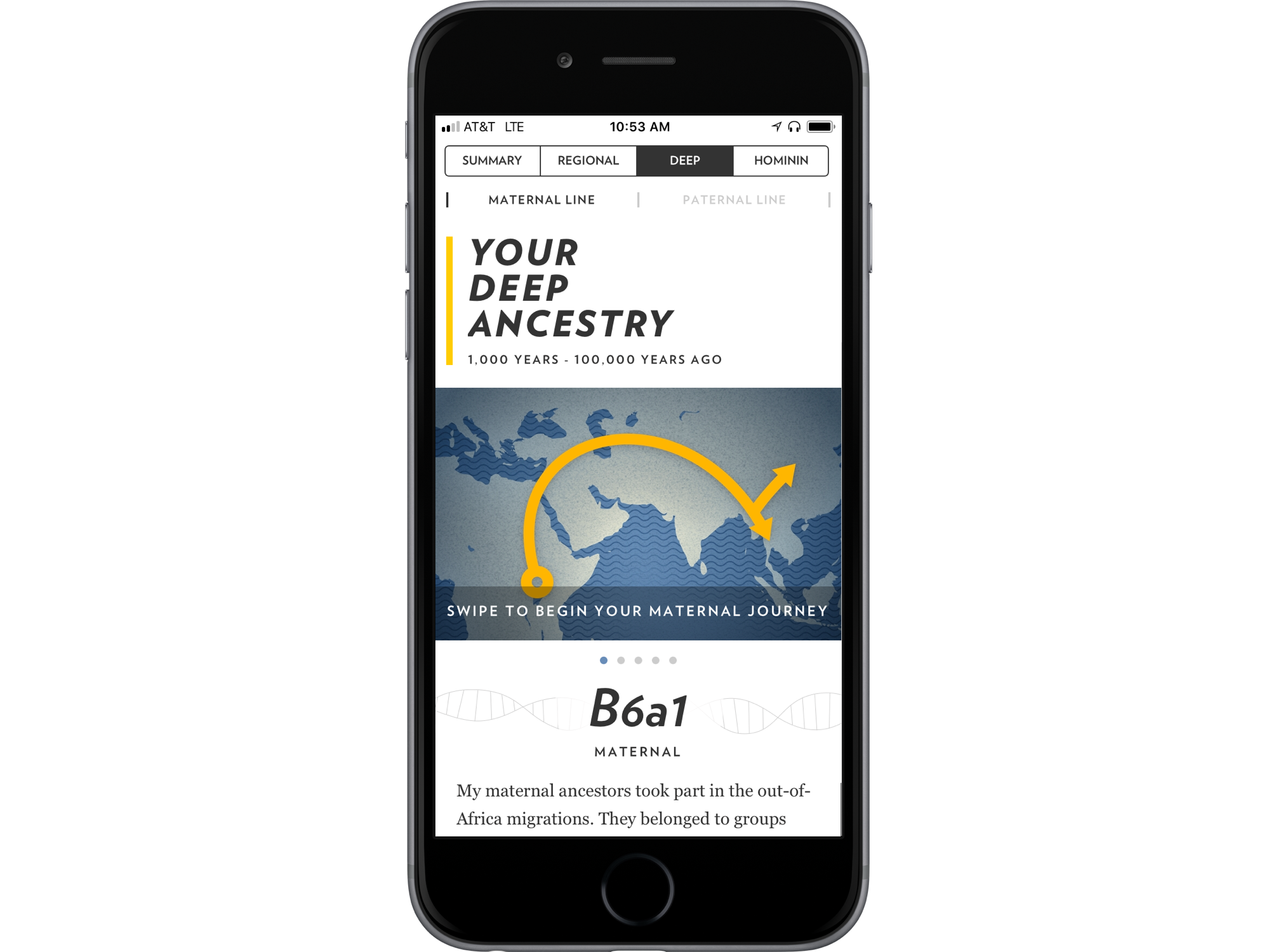 Reveal the anthropological story of your ancestors—where they lived and how they migrated.

